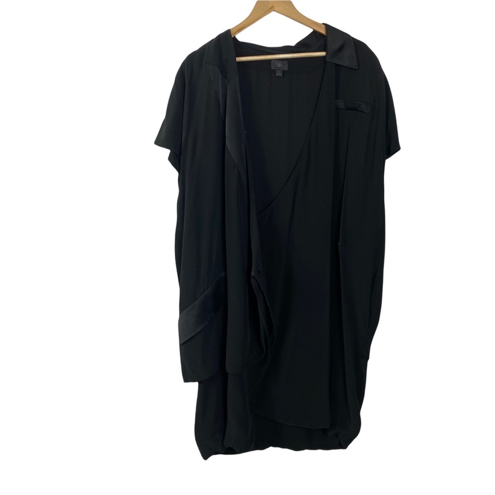 BR Banana republic dress black lagen look dress layered size 12 casual dress - Picture 7 of 11